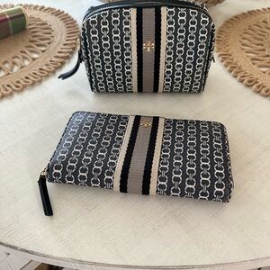 Tory Burch wallet & cosmetic bag